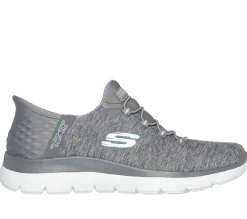 SKECHERS Slip-ins: Summits - Dazzling Haze>Mujer Sin Cordones|Hands Free Slip-Ins
