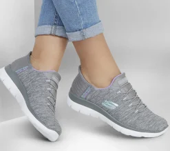 SKECHERS Slip-ins: Summits - Dazzling Haze>Mujer Sin Cordones|Hands Free Slip-Ins