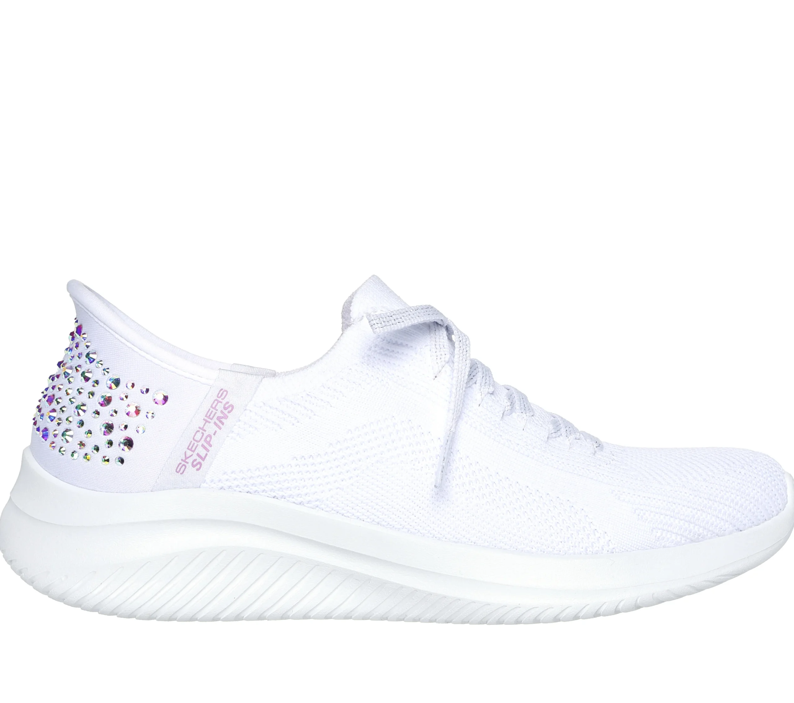 SKECHERS Slip-ins: Ultra Flex 3.0 - Shining Glitz>Mujer Sin Cordones|Hands Free Slip-Ins