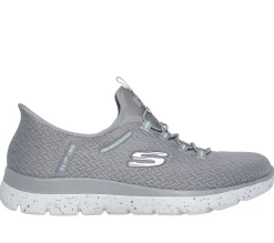 SKECHERS Slip-ins Waterproof: Summits - Best Choice>Mujer Sin Cordones|Hands Free Slip-Ins