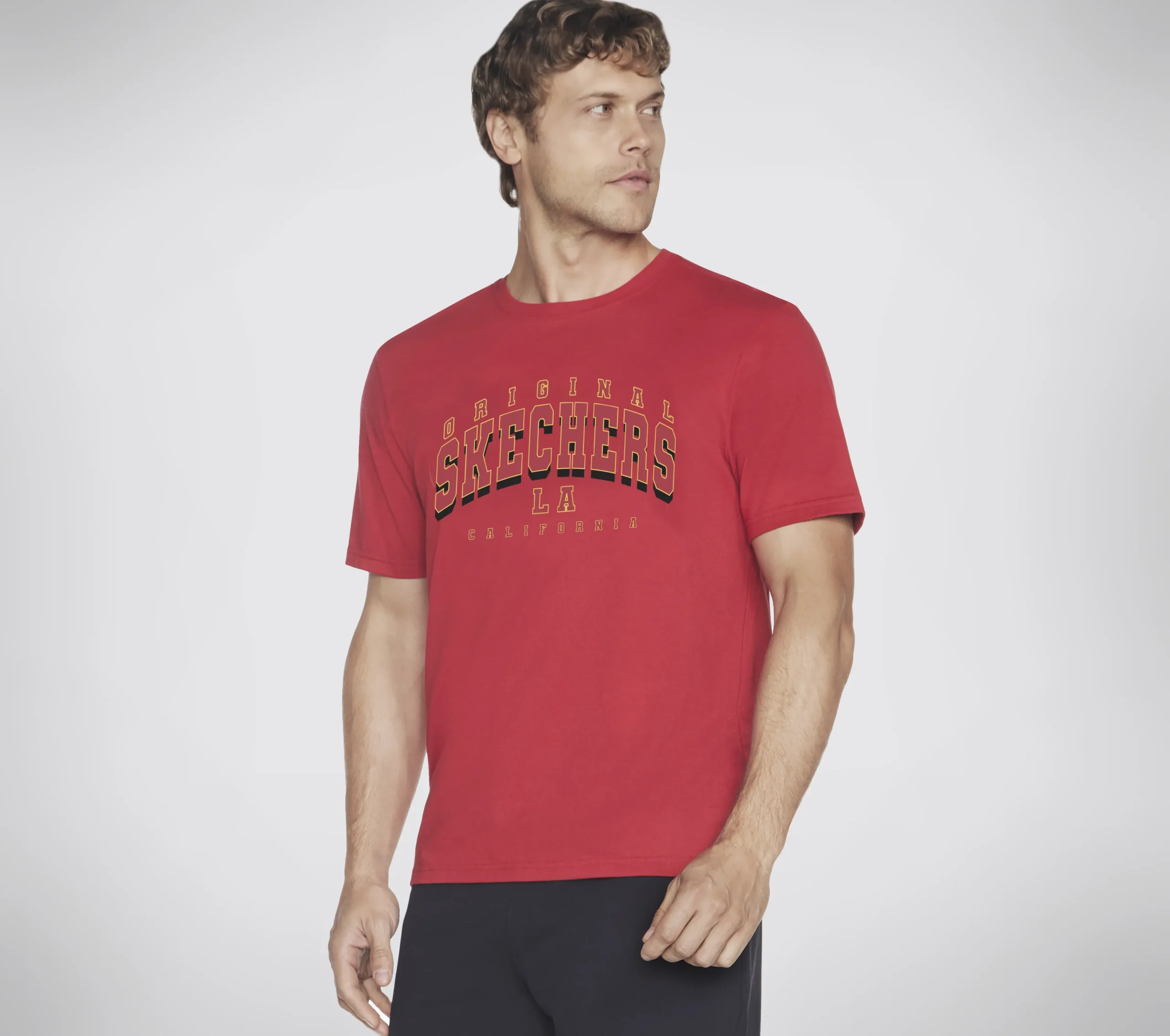 SKECHERS University Tee>Hombre Partes De Arriba|Partes De Arriba
