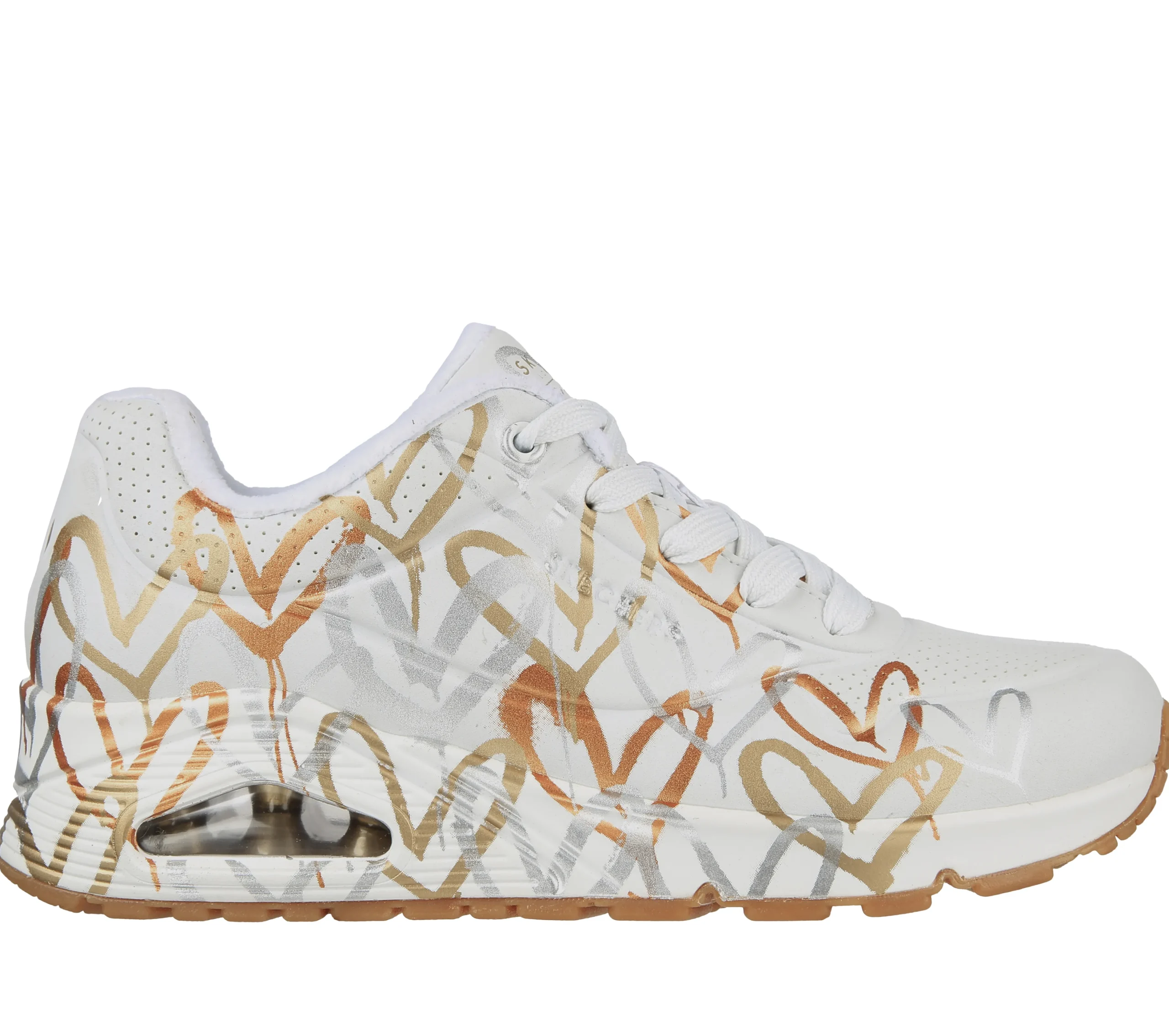 SKECHERS X JGoldcrown: Uno - Metallic Love>Mujer Con Cordones|Zapatillas Casual