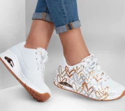 SKECHERS X JGoldcrown: Uno - Metallic Love>Mujer Con Cordones|Zapatillas Casual