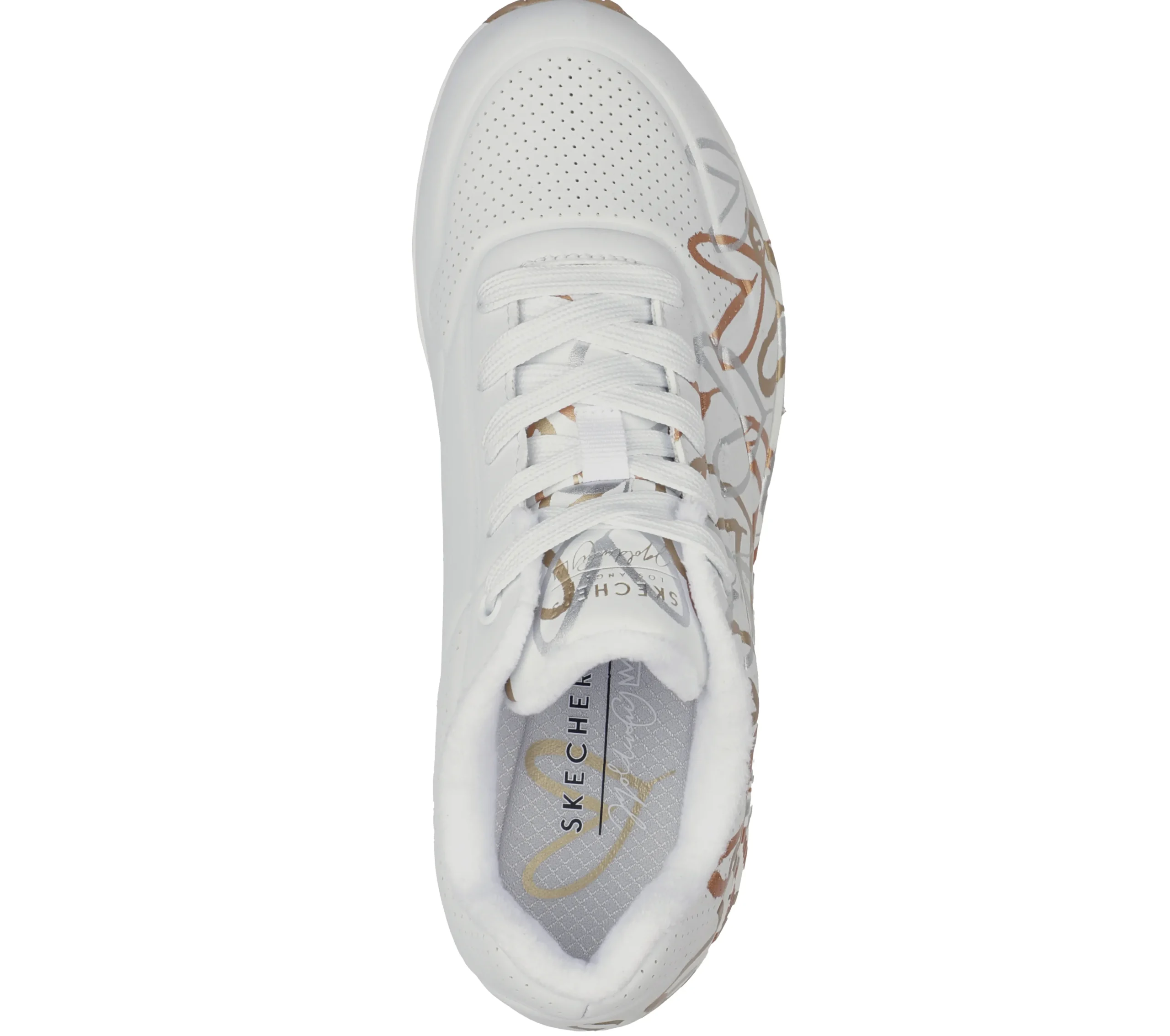 SKECHERS X JGoldcrown: Uno - Metallic Love>Mujer Con Cordones|Zapatillas Casual