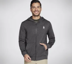 SKECHERS SKECH-KNITS ULTRA GO Full Zip Hoodie>Hombre Partes De Arriba|Partes De Arriba