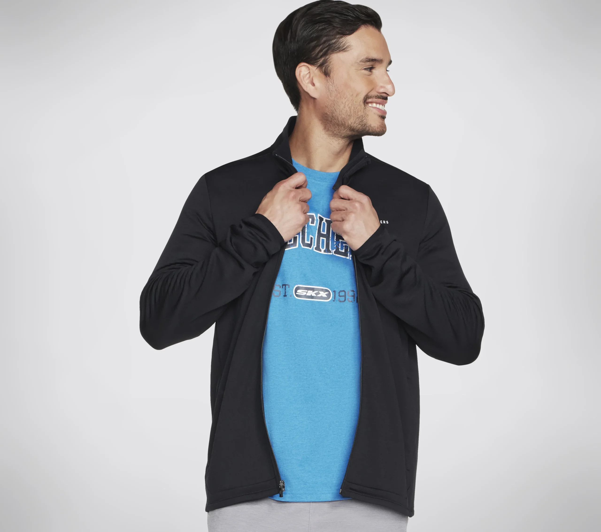 SKECHERS SKECH-KNITS ULTRA GO Thermal Full Zip Jacket>Hombre Partes De Arriba|Partes De Arriba