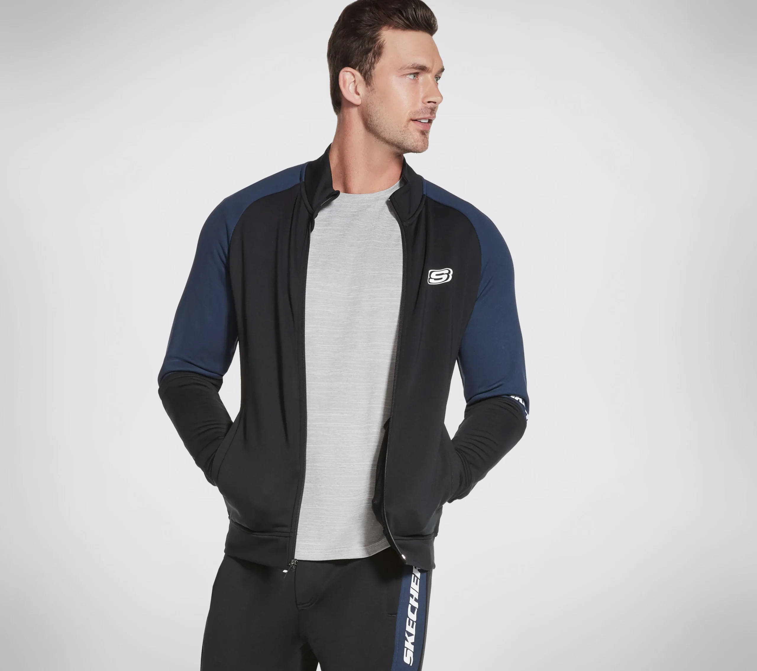 SKECHERS SkechTech Full Zip Jacket>Hombre Partes De Arriba|Partes De Arriba