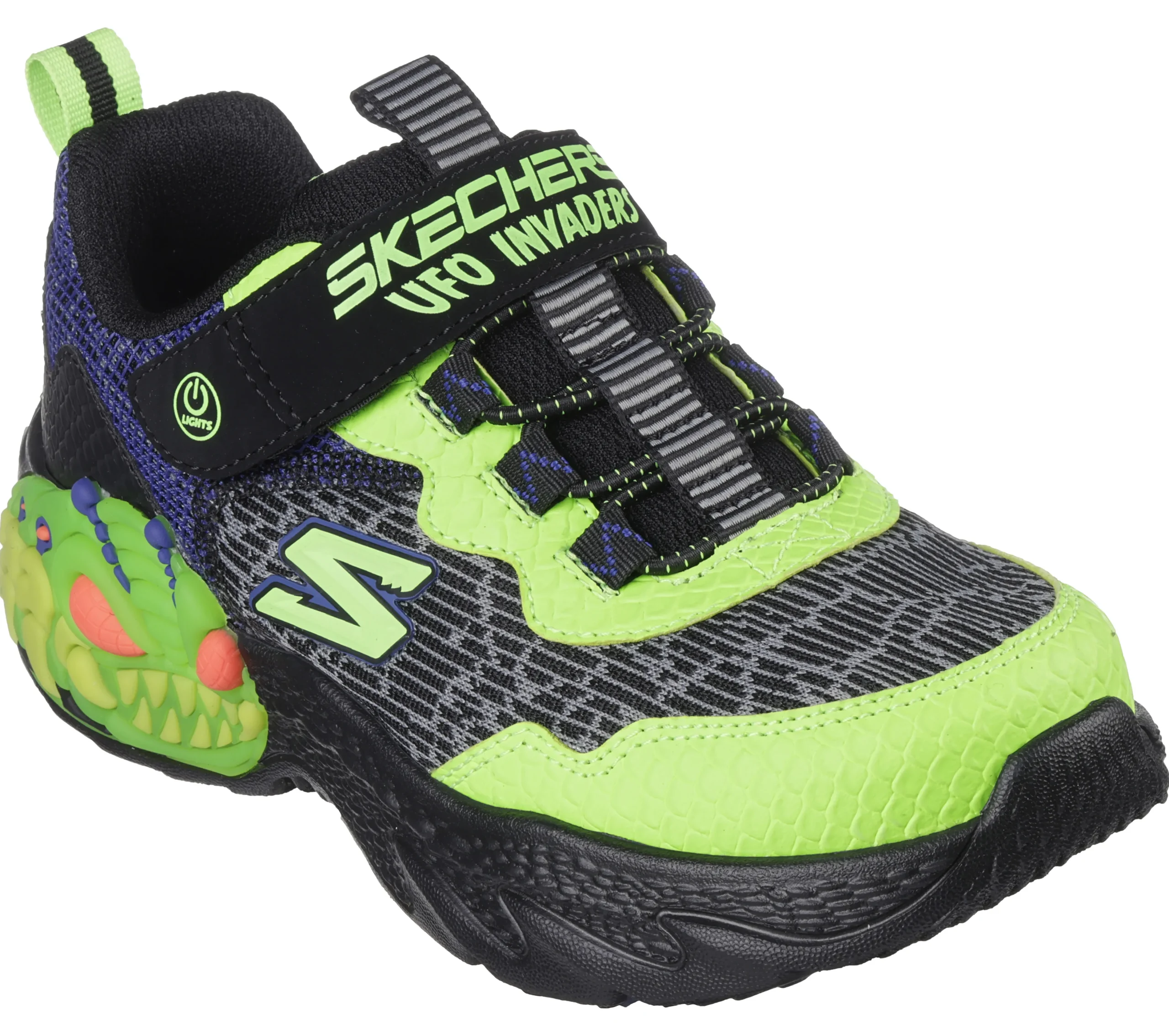 SKECHERS S-Lights: Creature-Lights>Niños Sin Cordones|Con Luces