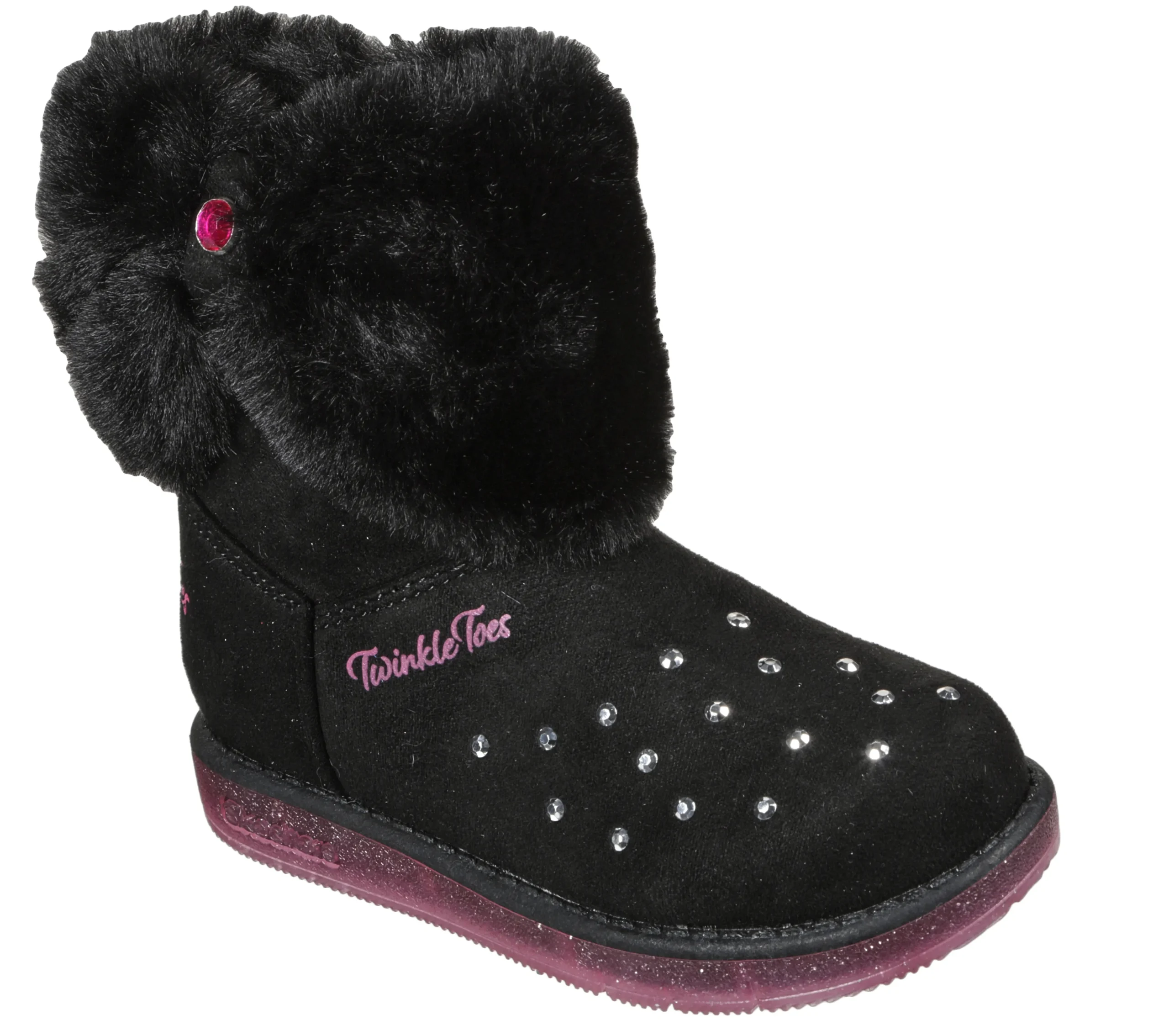 SKECHERS Twinkle Toes: Glitzy Glam - Cozy Cuddlers>Niños Botas|Con Luces