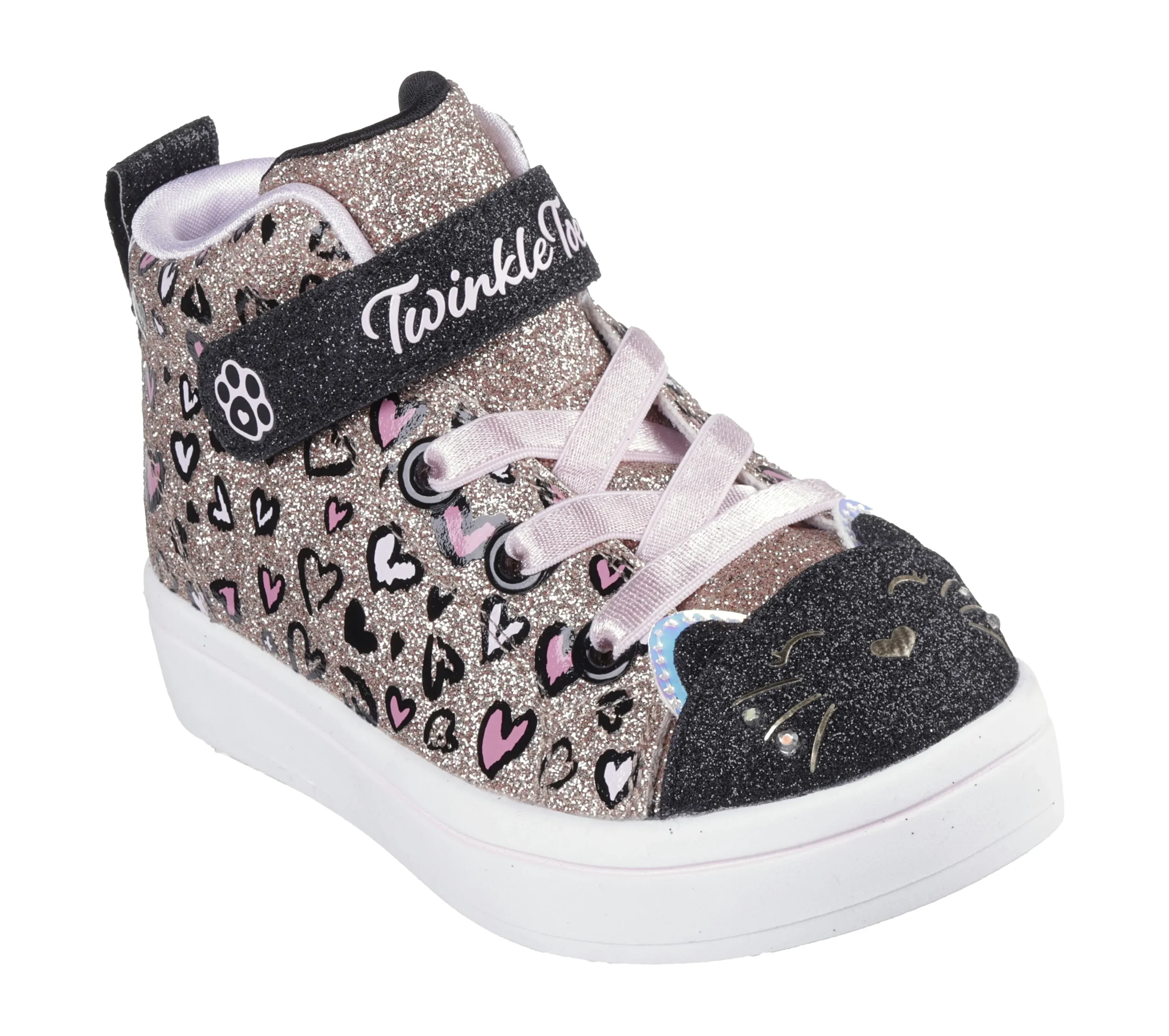 SKECHERS Twinkle Toes: Twi-Lites 2.0 - Kitty Cutie>Niños Sin Cordones|Con Luces