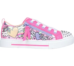 SKECHERS Twinkle Toes: Twinkle Sparks - Flying Hearts>Niños Con Cordones|Con Luces