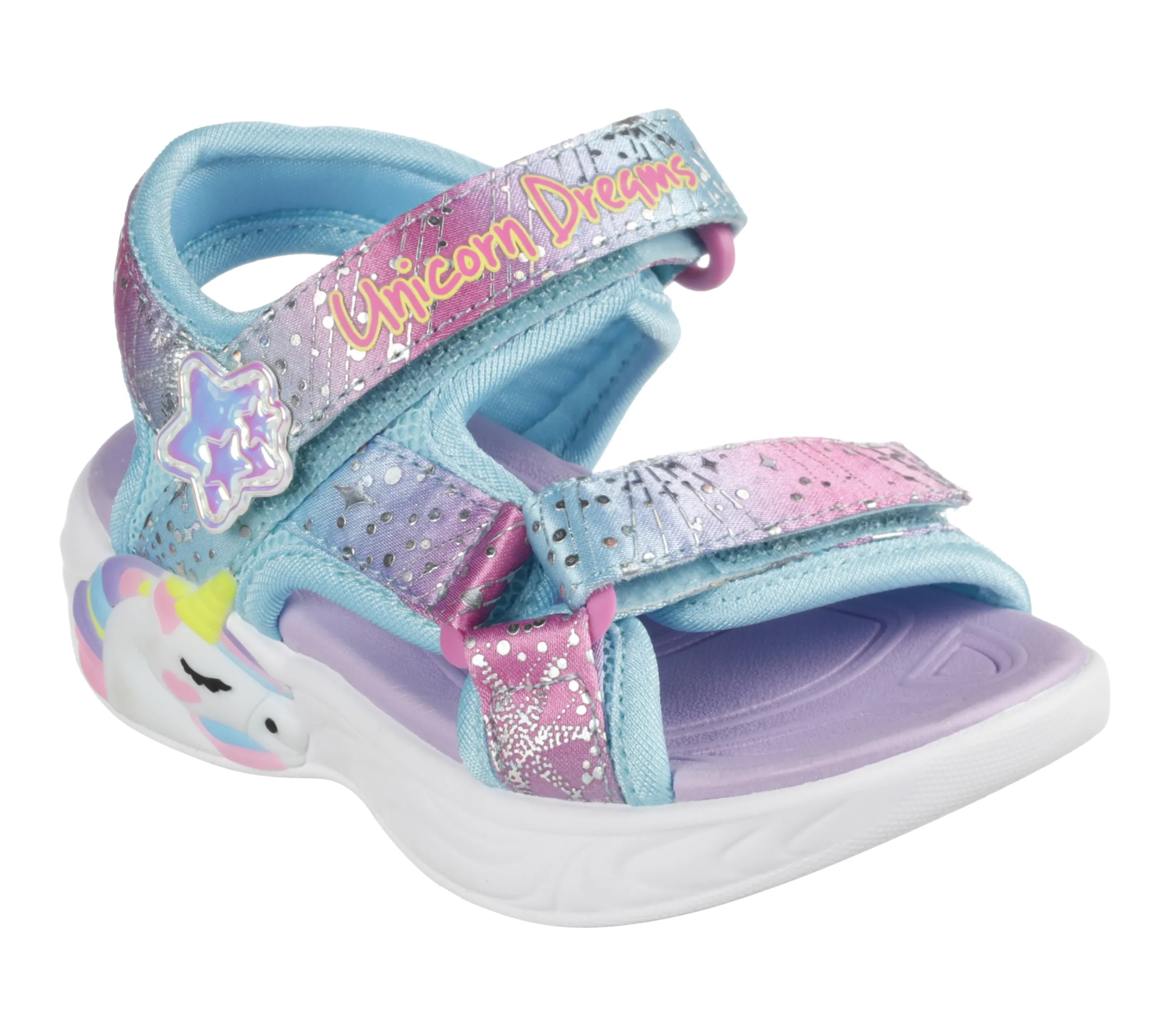 SKECHERS Unicorn Dreams - Majestic Bliss>Niños Sin Cordones|Con Luces