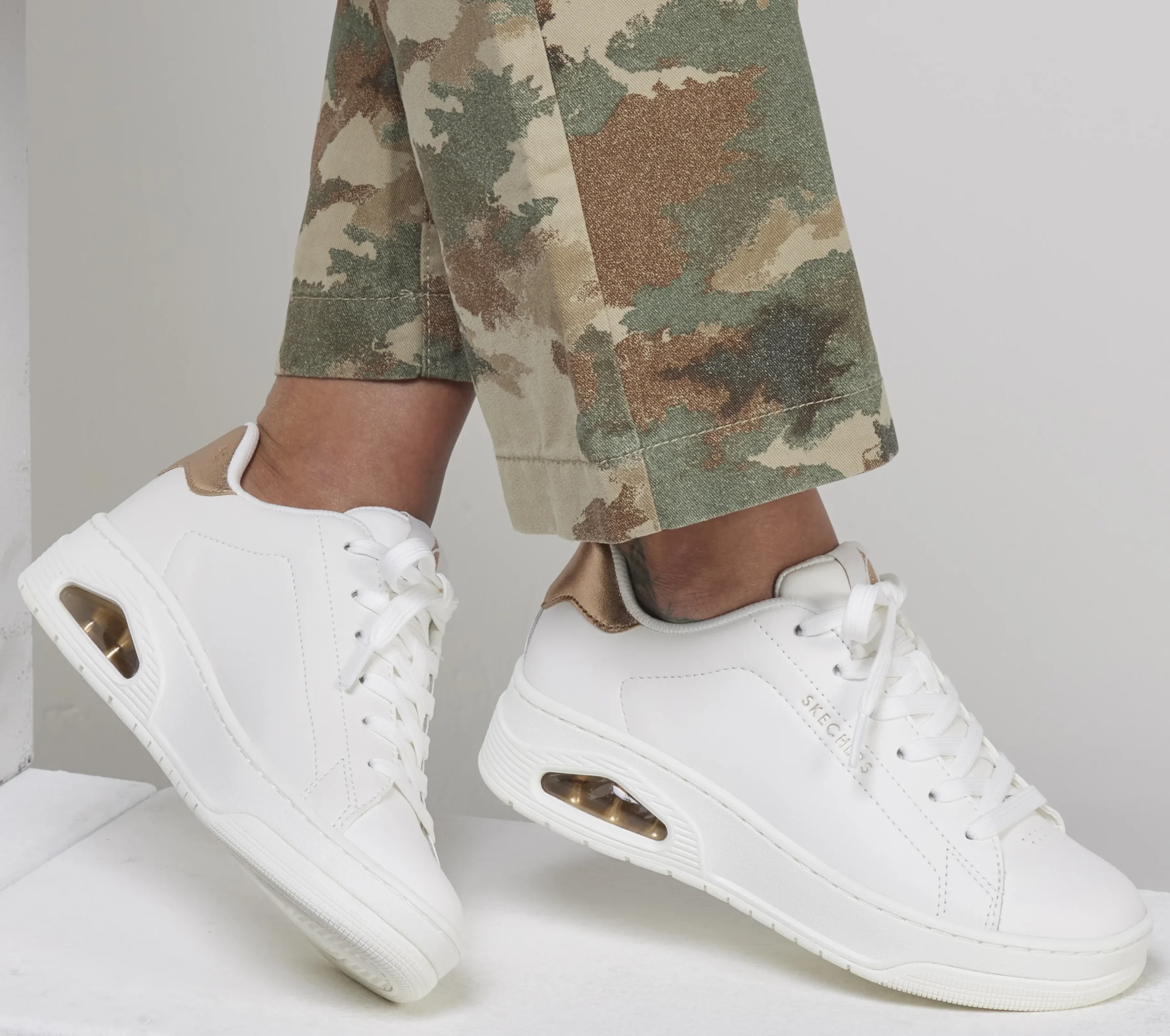 SKECHERS Uno Court - Courted Air>Mujer Con Cordones|Zapatillas Casual