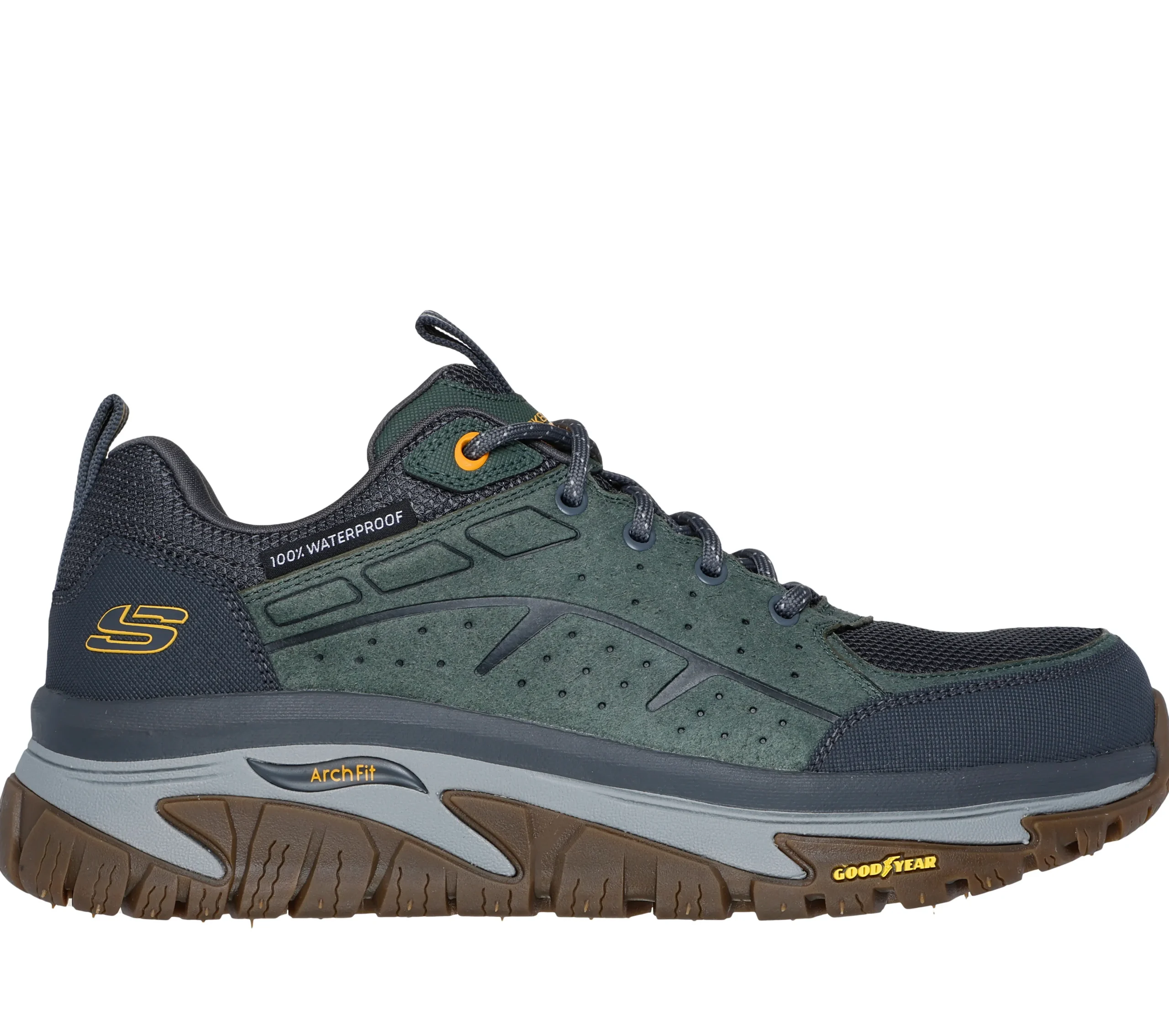 SKECHERS Waterproof: Arch Fit Road Walker - Vernal>Hombre Con Cordones|Zapatillas De Deporte